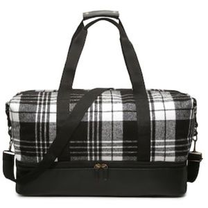 DSW Exclusive Plaid Weekender in Black/White